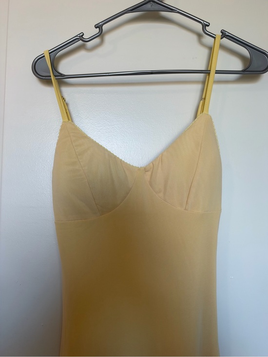 Dresses & Skirts - Women's Slip Dress - Yellow Camisole Slip